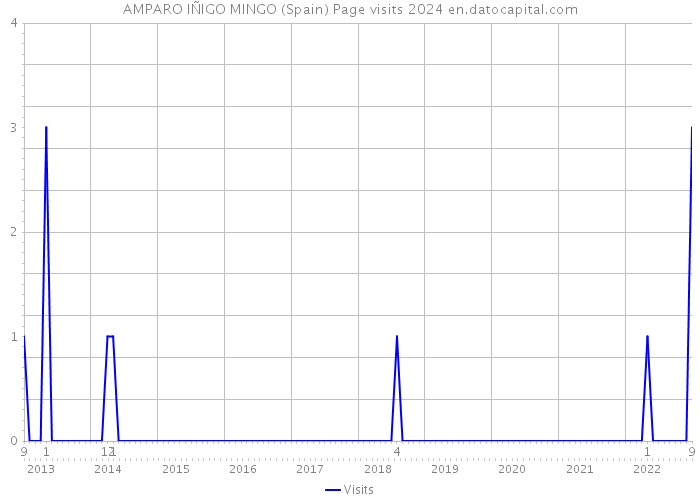 AMPARO IÑIGO MINGO (Spain) Page visits 2024 