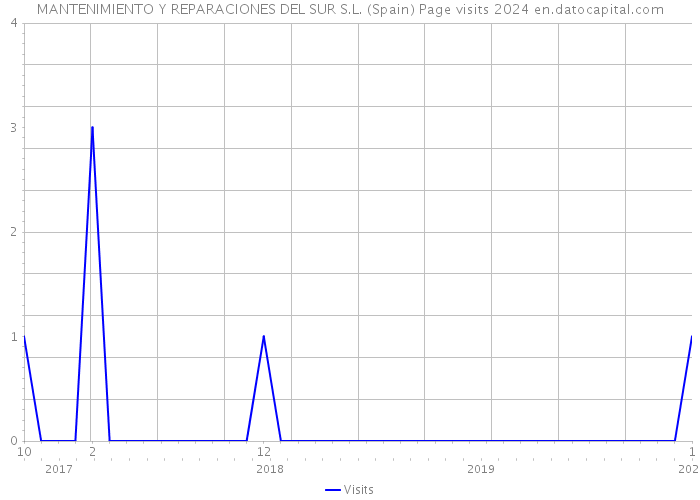 MANTENIMIENTO Y REPARACIONES DEL SUR S.L. (Spain) Page visits 2024 