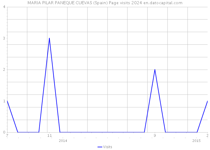 MARIA PILAR PANEQUE CUEVAS (Spain) Page visits 2024 