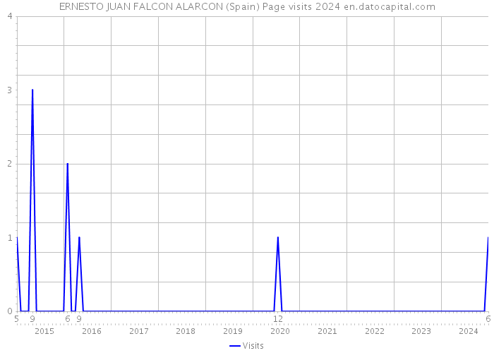 ERNESTO JUAN FALCON ALARCON (Spain) Page visits 2024 