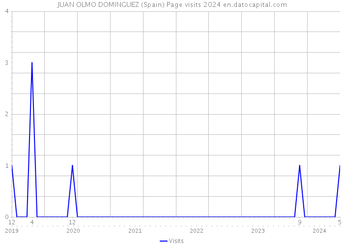 JUAN OLMO DOMINGUEZ (Spain) Page visits 2024 