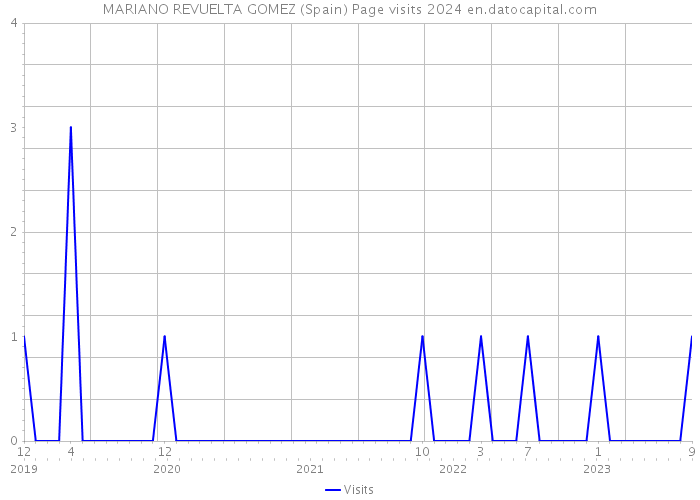 MARIANO REVUELTA GOMEZ (Spain) Page visits 2024 