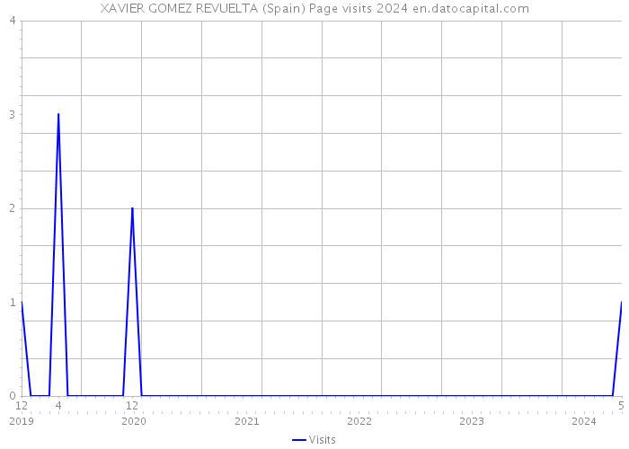 XAVIER GOMEZ REVUELTA (Spain) Page visits 2024 