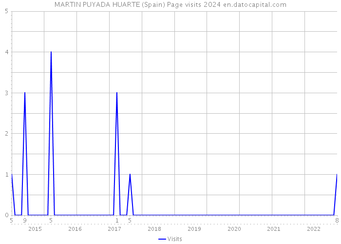 MARTIN PUYADA HUARTE (Spain) Page visits 2024 