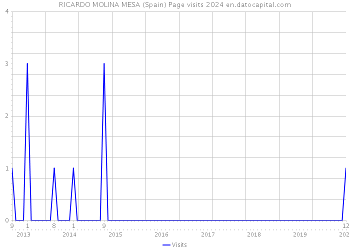 RICARDO MOLINA MESA (Spain) Page visits 2024 