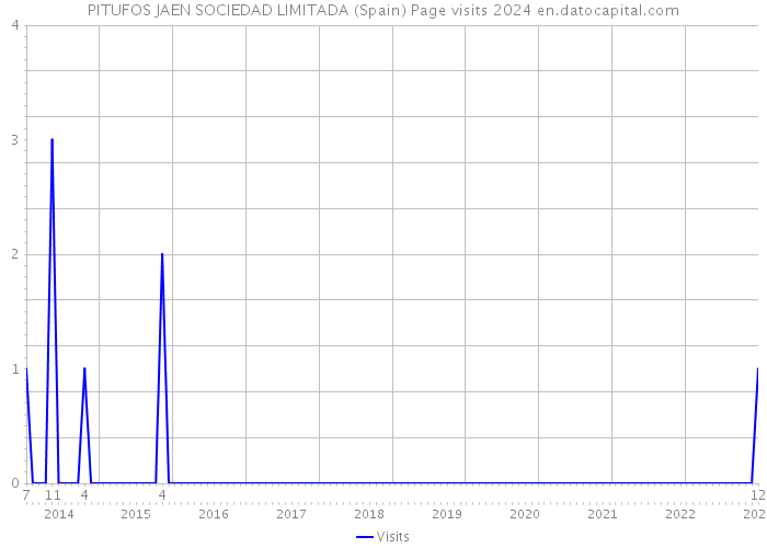 PITUFOS JAEN SOCIEDAD LIMITADA (Spain) Page visits 2024 