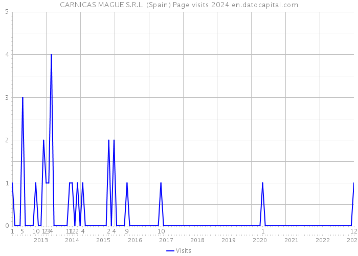 CARNICAS MAGUE S.R.L. (Spain) Page visits 2024 