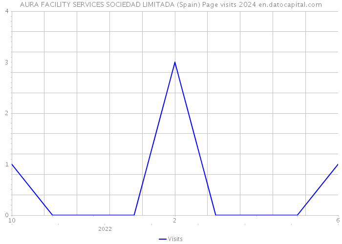 AURA FACILITY SERVICES SOCIEDAD LIMITADA (Spain) Page visits 2024 