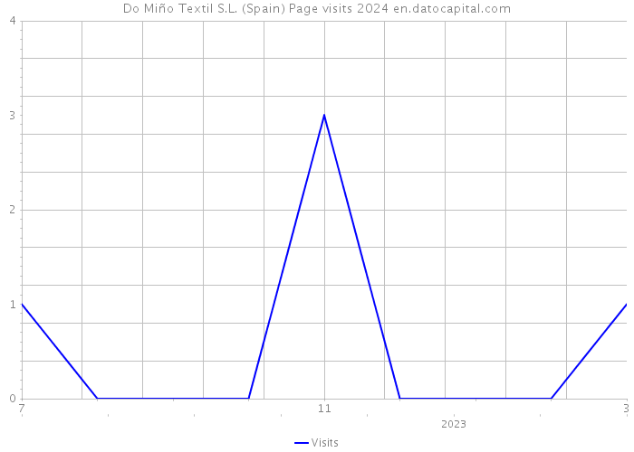 Do Miño Textil S.L. (Spain) Page visits 2024 