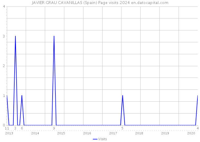 JAVIER GRAU CAVANILLAS (Spain) Page visits 2024 