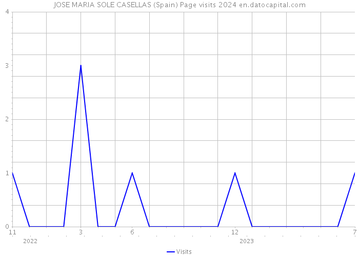 JOSE MARIA SOLE CASELLAS (Spain) Page visits 2024 