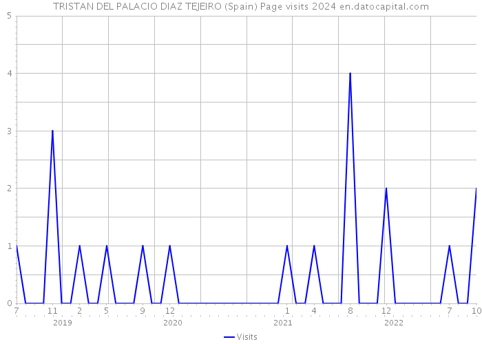 TRISTAN DEL PALACIO DIAZ TEJEIRO (Spain) Page visits 2024 