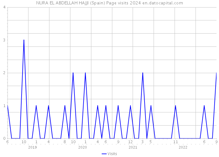 NURA EL ABDELLAH HAJJI (Spain) Page visits 2024 