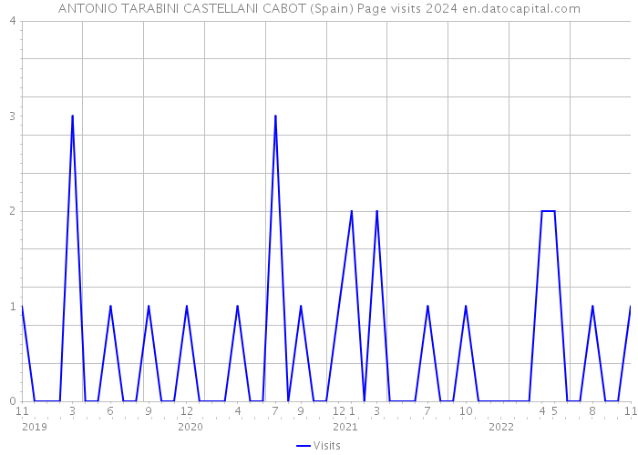 ANTONIO TARABINI CASTELLANI CABOT (Spain) Page visits 2024 