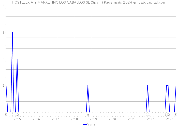 HOSTELERIA Y MARKETING LOS CABALLOS SL (Spain) Page visits 2024 