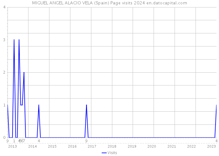 MIGUEL ANGEL ALACIO VELA (Spain) Page visits 2024 