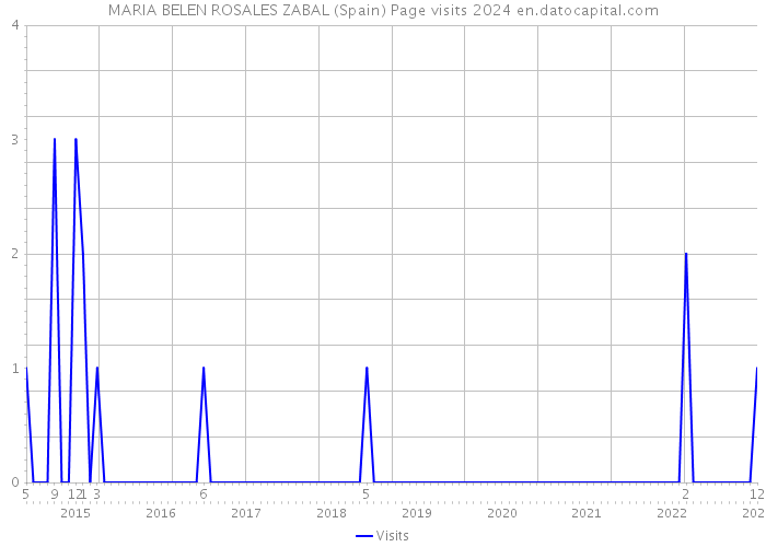 MARIA BELEN ROSALES ZABAL (Spain) Page visits 2024 