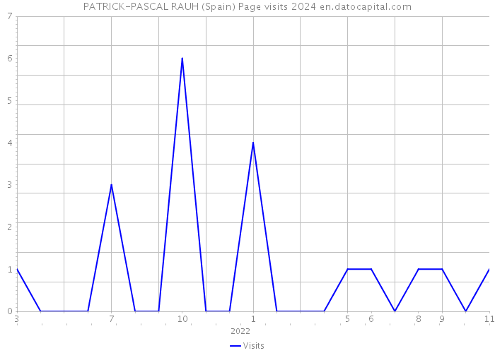 PATRICK-PASCAL RAUH (Spain) Page visits 2024 