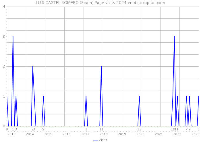 LUIS CASTEL ROMERO (Spain) Page visits 2024 