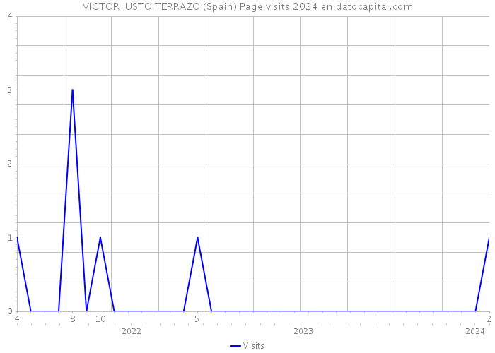 VICTOR JUSTO TERRAZO (Spain) Page visits 2024 