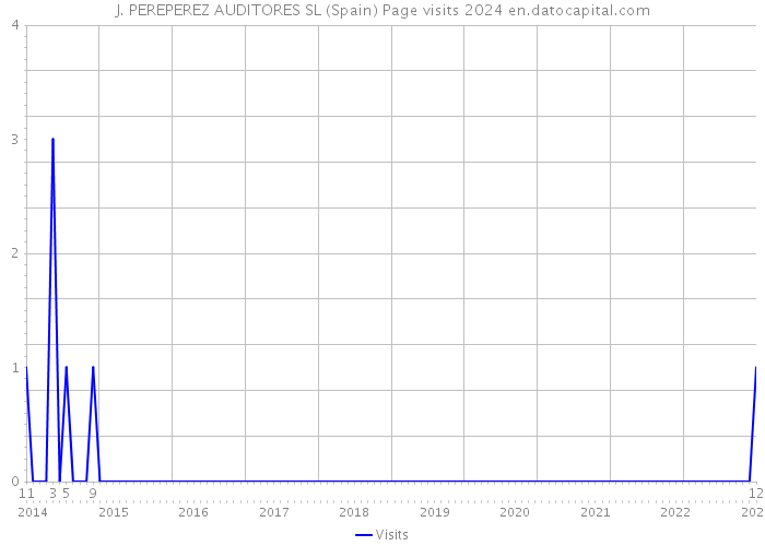 J. PEREPEREZ AUDITORES SL (Spain) Page visits 2024 