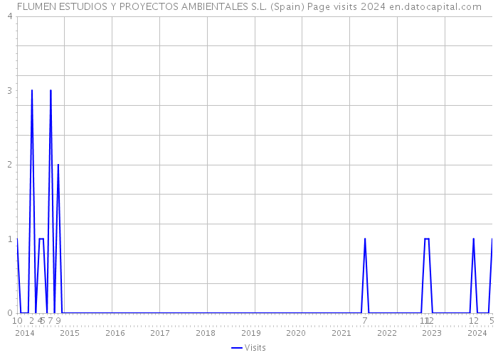 FLUMEN ESTUDIOS Y PROYECTOS AMBIENTALES S.L. (Spain) Page visits 2024 