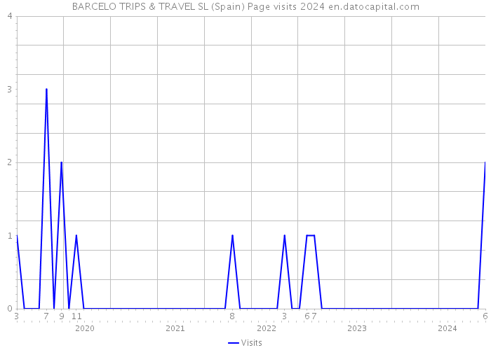 BARCELO TRIPS & TRAVEL SL (Spain) Page visits 2024 