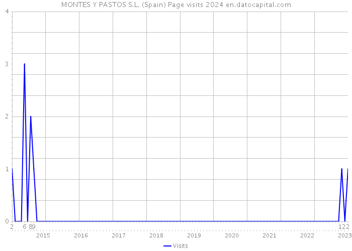 MONTES Y PASTOS S.L. (Spain) Page visits 2024 