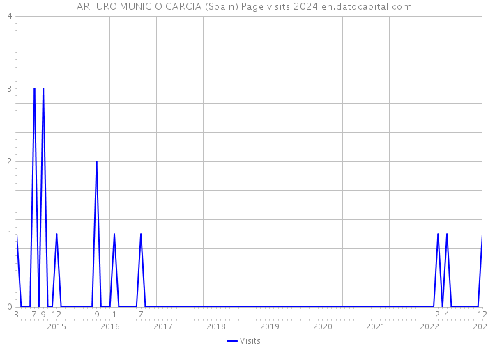 ARTURO MUNICIO GARCIA (Spain) Page visits 2024 