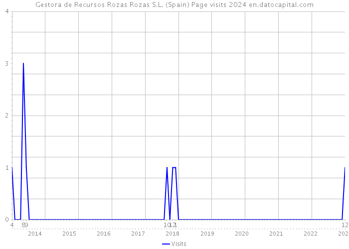 Gestora de Recursos Rozas Rozas S.L. (Spain) Page visits 2024 