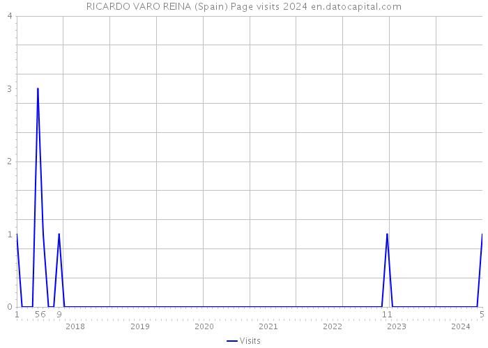 RICARDO VARO REINA (Spain) Page visits 2024 