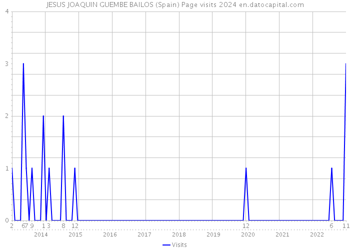 JESUS JOAQUIN GUEMBE BAILOS (Spain) Page visits 2024 