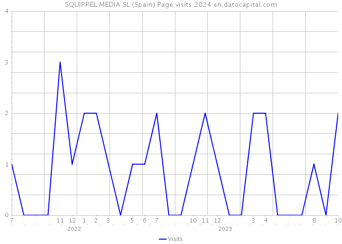 SQUIRREL MEDIA SL (Spain) Page visits 2024 