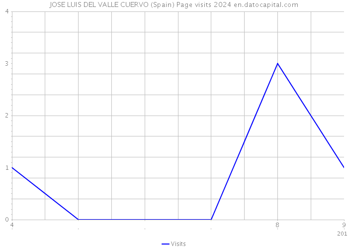 JOSE LUIS DEL VALLE CUERVO (Spain) Page visits 2024 