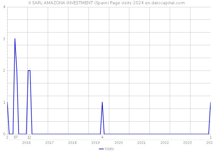 II SARL AMAZONA INVESTMENT (Spain) Page visits 2024 