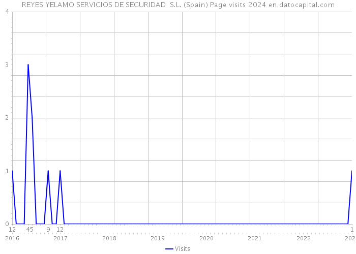 REYES YELAMO SERVICIOS DE SEGURIDAD S.L. (Spain) Page visits 2024 