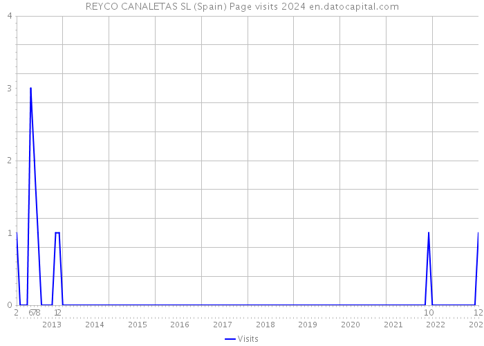 REYCO CANALETAS SL (Spain) Page visits 2024 