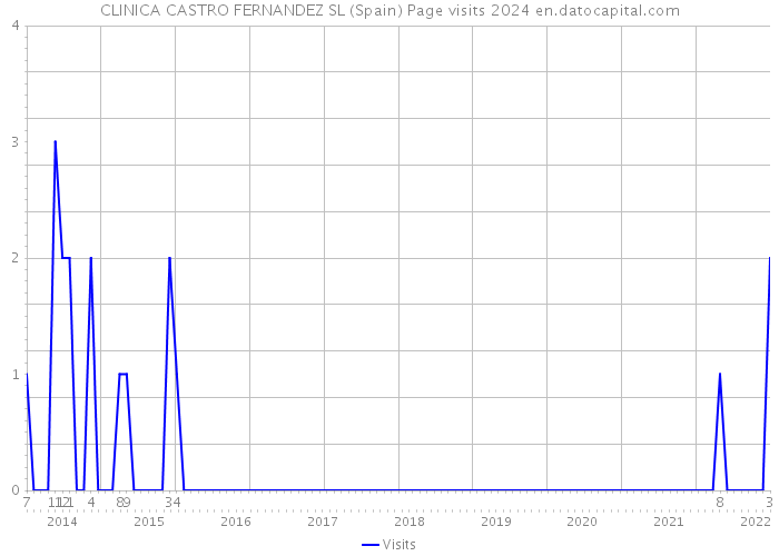 CLINICA CASTRO FERNANDEZ SL (Spain) Page visits 2024 