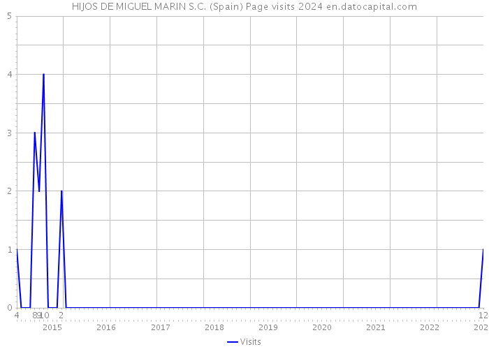 HIJOS DE MIGUEL MARIN S.C. (Spain) Page visits 2024 