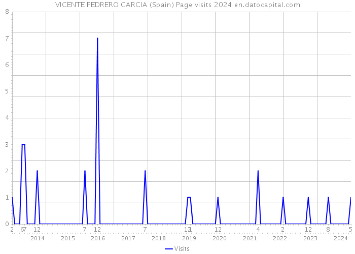 VICENTE PEDRERO GARCIA (Spain) Page visits 2024 