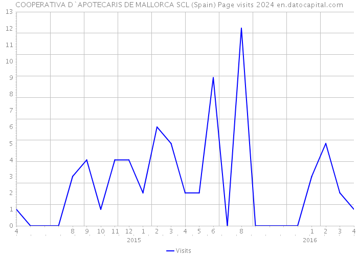 COOPERATIVA D`APOTECARIS DE MALLORCA SCL (Spain) Page visits 2024 