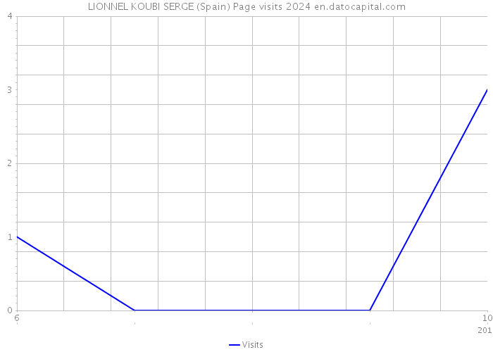 LIONNEL KOUBI SERGE (Spain) Page visits 2024 