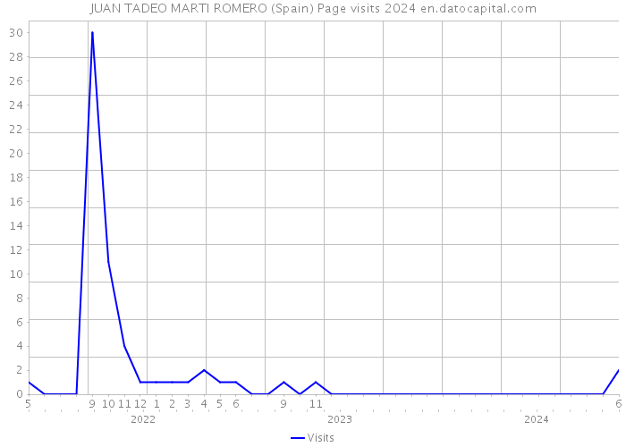 JUAN TADEO MARTI ROMERO (Spain) Page visits 2024 