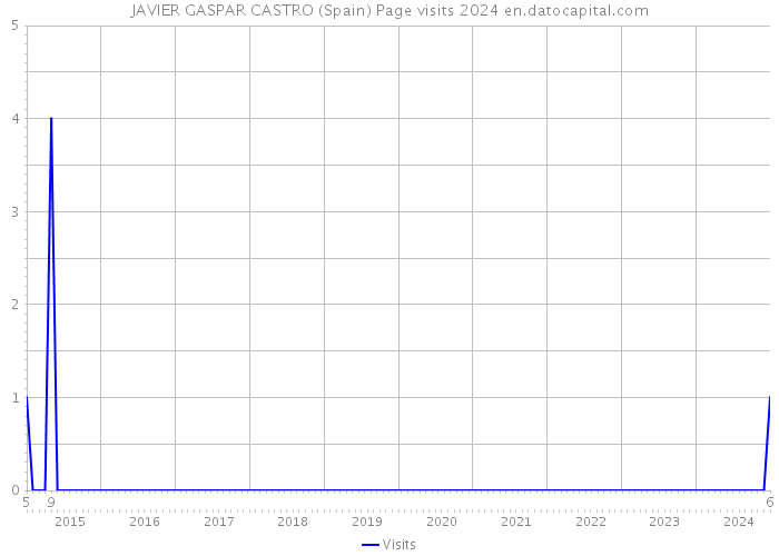 JAVIER GASPAR CASTRO (Spain) Page visits 2024 
