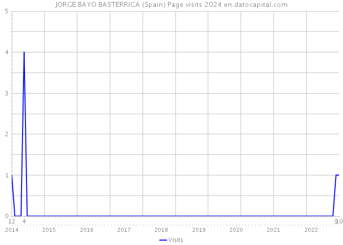 JORGE BAYO BASTERRICA (Spain) Page visits 2024 