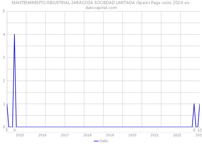 MANTENIMIENTO INDUSTRIAL ZARAGOZA SOCIEDAD LIMITADA (Spain) Page visits 2024 