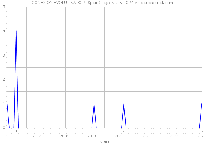 CONEXION EVOLUTIVA SCP (Spain) Page visits 2024 