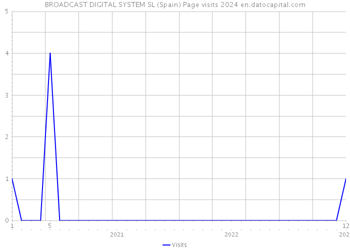 BROADCAST DIGITAL SYSTEM SL (Spain) Page visits 2024 