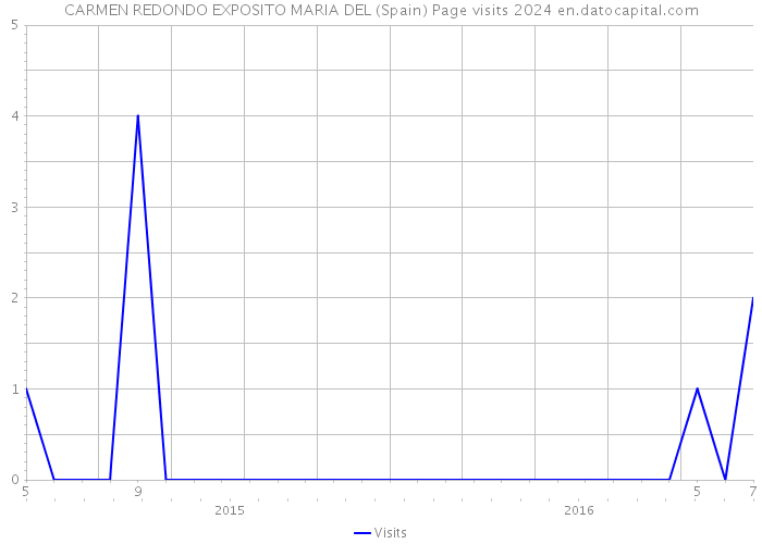 CARMEN REDONDO EXPOSITO MARIA DEL (Spain) Page visits 2024 