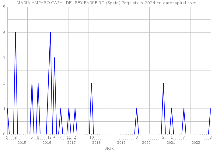 MARIA AMPARO CASAL DEL REY BARREIRO (Spain) Page visits 2024 